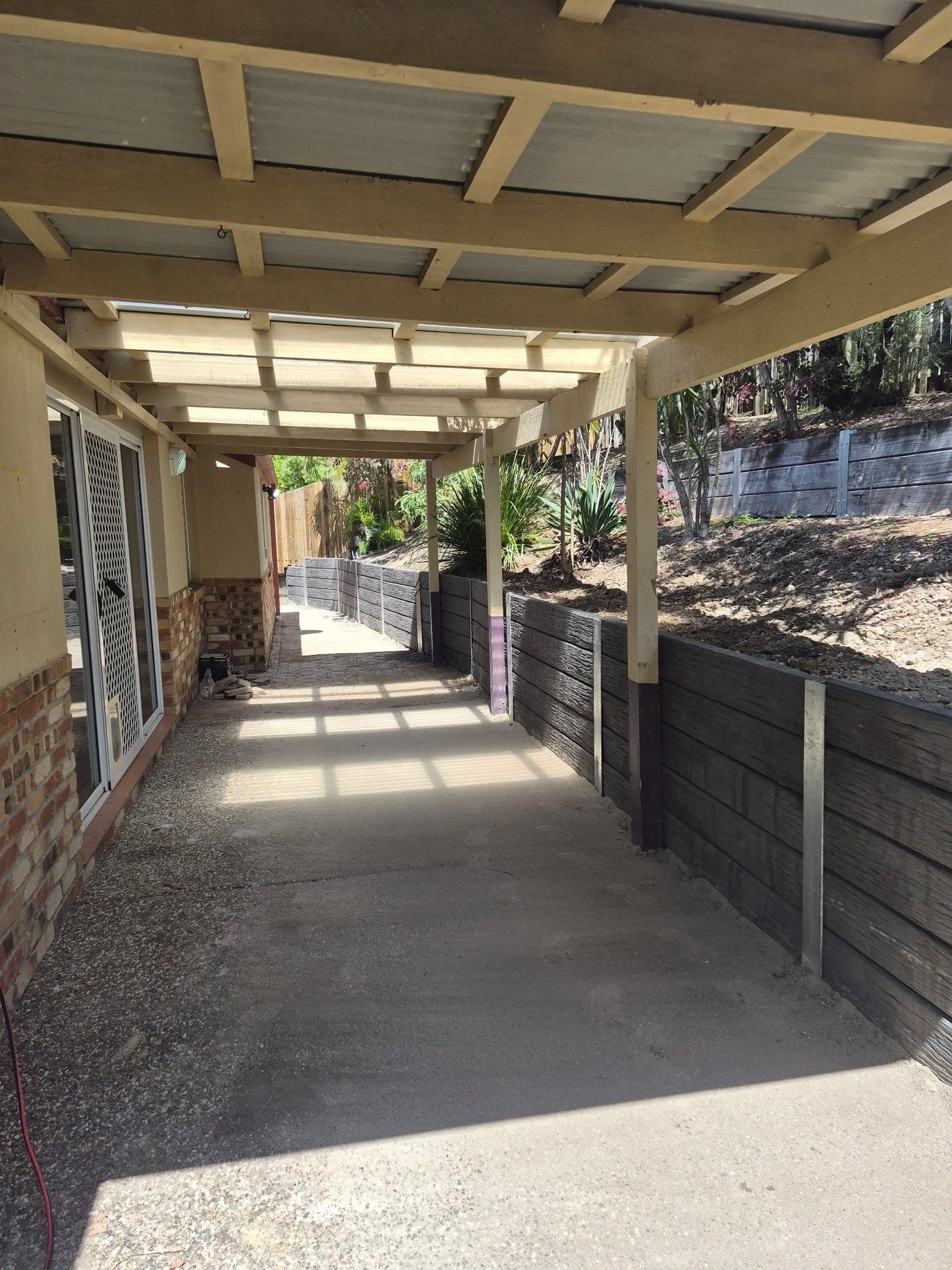 Retaining wall in Oxenford
